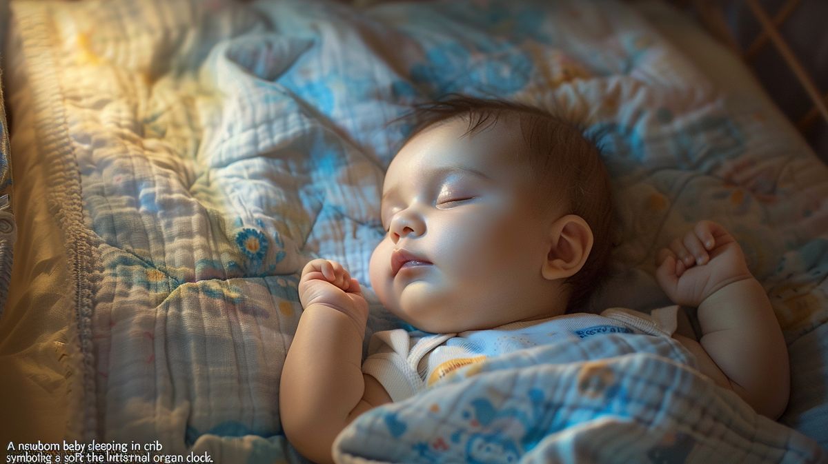 Organuhr Baby zeigt optimale Schlafenszeiten für gesunde Babys